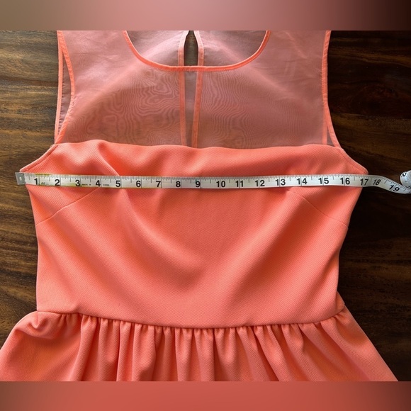Betsey Johnson coral cocktail dress size 10 - Picture 6 of 8